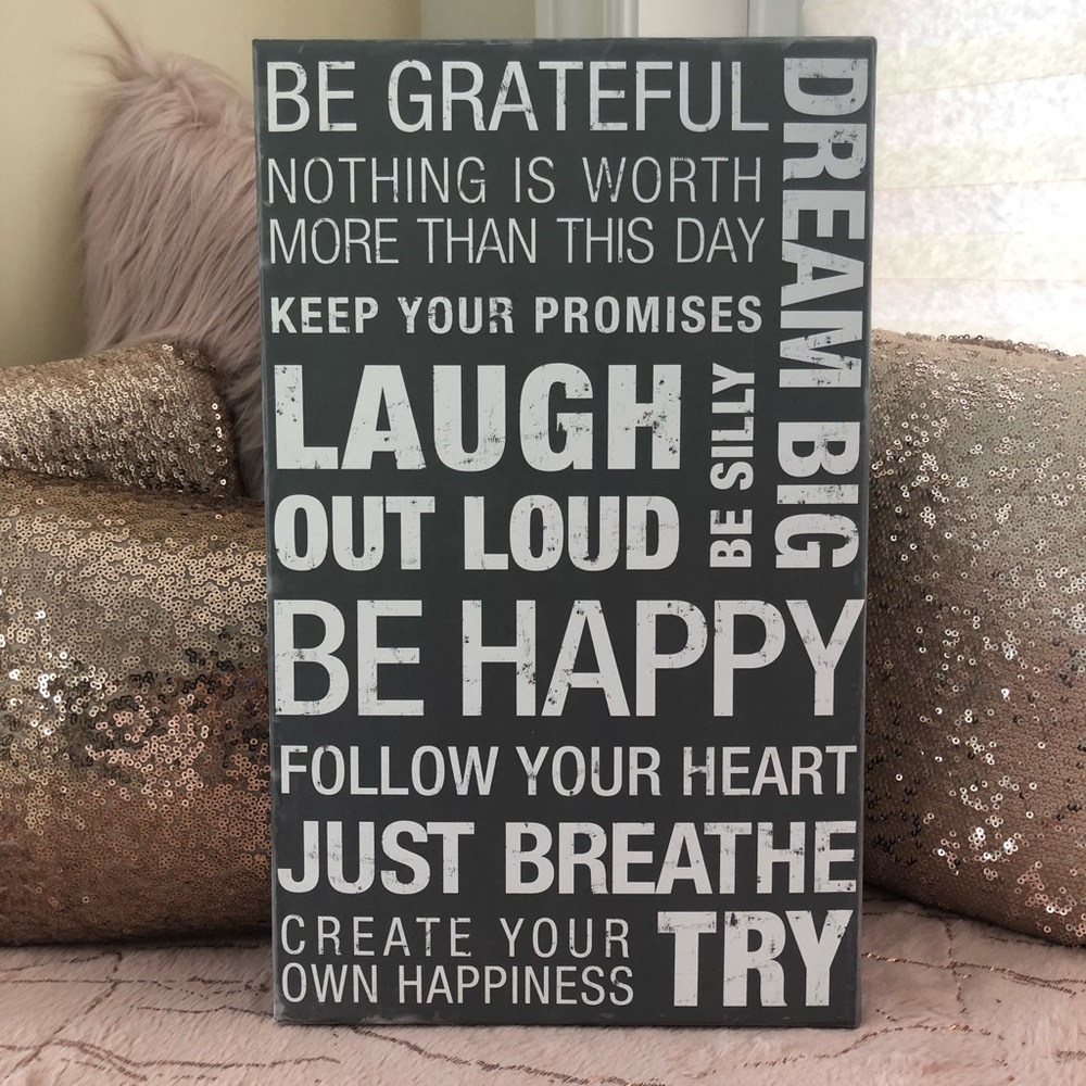 3D Poster “Be Happy”